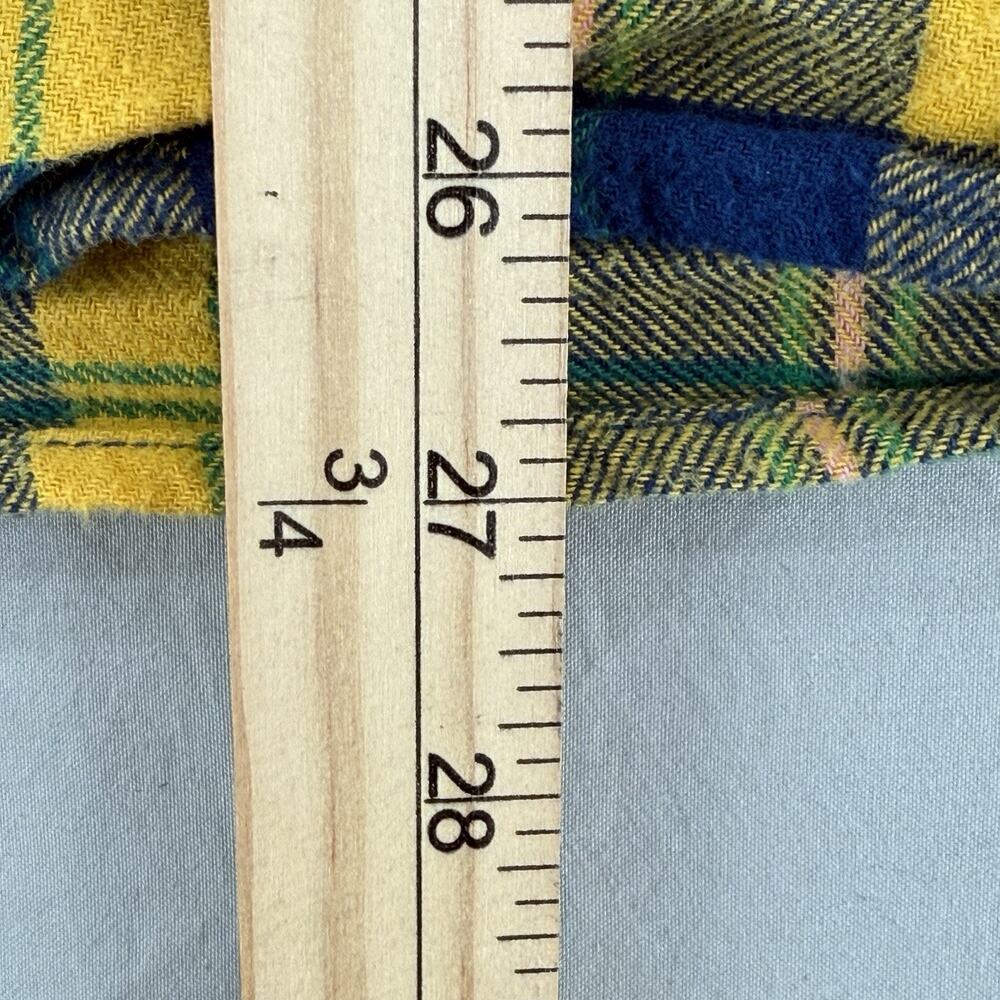 Disney Three Caballeros Donald Duck Zip Flannel Hoodie XS Full Zip Yellow Blue - Picture 8 of 11